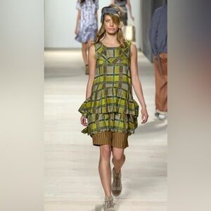 Vintage plaid Marc by Marc Jacobs tiered dress